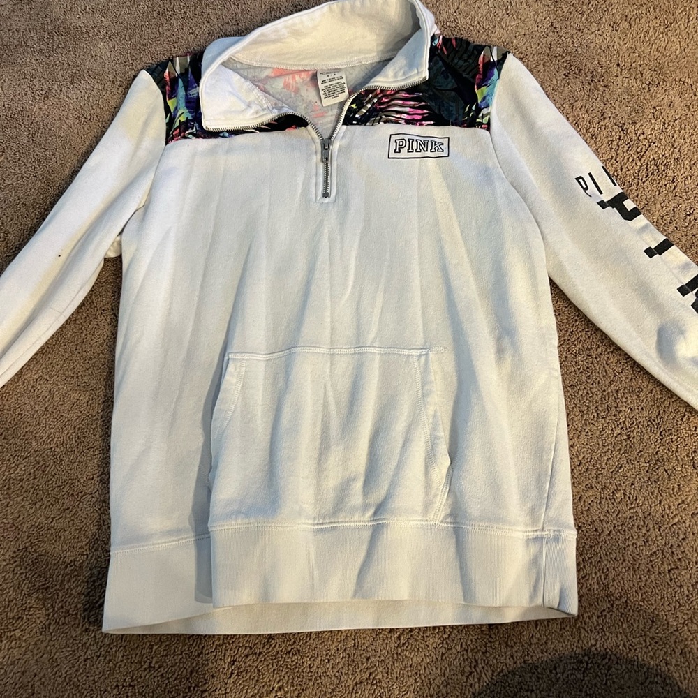 Pink quarter zip